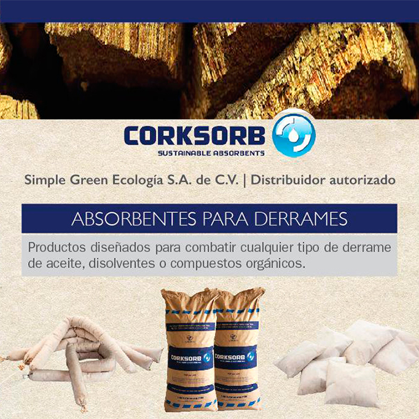 Absorbentes para hidrocarburos - Corksorb